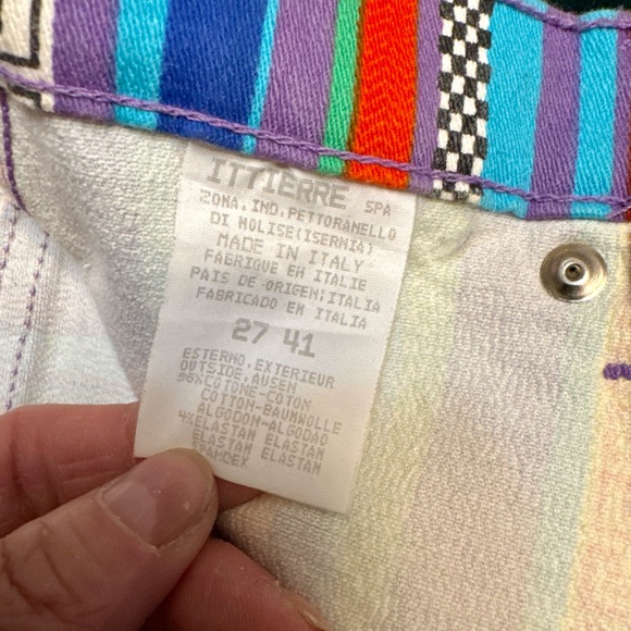 Vintage Versace Jeans Couture Made in Italy Striped Medusa Denim 27 - Picture 9 of 13